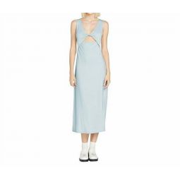stone luz midi dress in mist