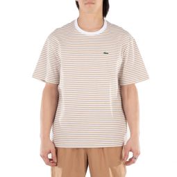 striped crew neck cotton t-shirt