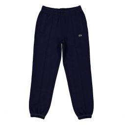 croc-embroidered regular fit pique sweatpants
