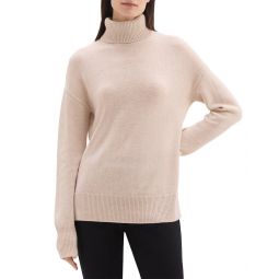 slouchy turtleneck cashmere sweater