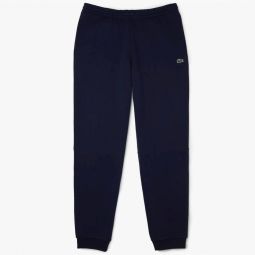 tapered fit fleece trackpants in navy