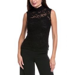 lace mock neck top