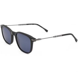 mens 51 mm blue sunglasses