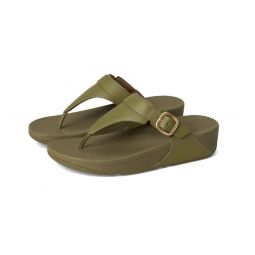 womens lulu toe post buckle sandal in camo green