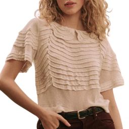 the rosebud top in cream