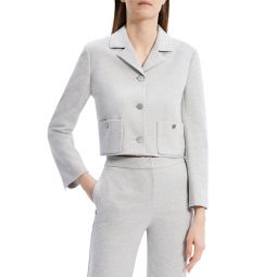 boxy crop patch jacket