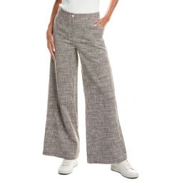 canvas tweed wide leg pant