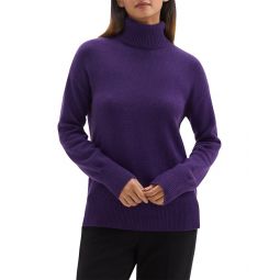 slouchy turtleneck cashmere sweater
