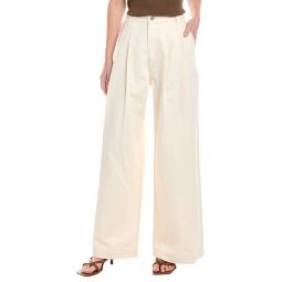 pleated wide leg pant