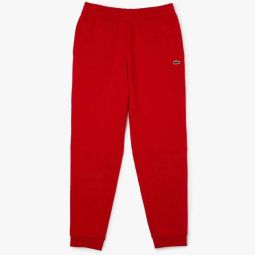 tapered fit fleece trackpants