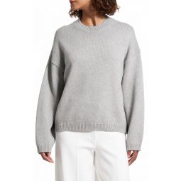 oversized sweater in light heather grey