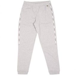 mens tapered fit branded sweatpants in grey