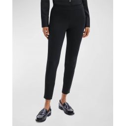 adbelle core scuba high-waist ankle leggings in black