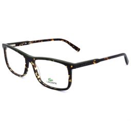 unisex 55mm havana military green opticals