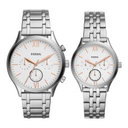 mens fenmore midsize multifunction, stainless steel watch