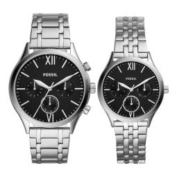 mens fenmore midsize multifunction, stainless steel watch