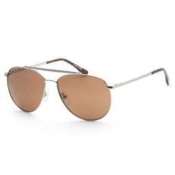 mens 57mm gunmetal sunglasses
