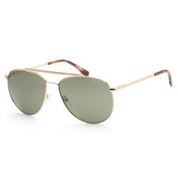 mens 57mm gold sunglasses