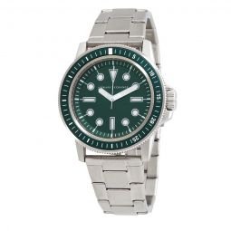 mens 42mm green quartz watch