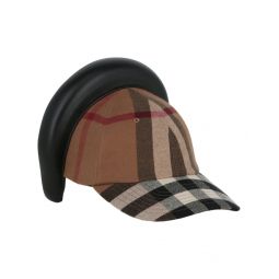 birch check headband baseball cap
