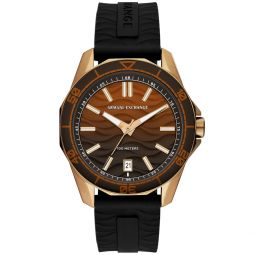 mens classic brown dial watch
