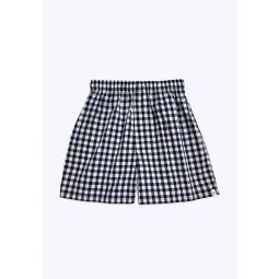 Gus Boxer in Large Navy Gingham