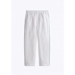 Milton Pajama Pant in White Linen