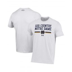 Mens White Notre Dame Fighting Irish God Country T-shirt