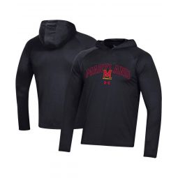 Mens Black Maryland Terrapins 2023 Sideline Tech Hooded Raglan Long Sleeve T-shirt