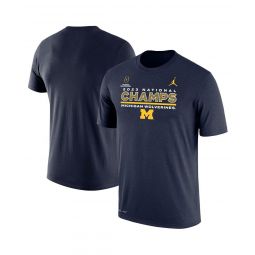 Mens Brand Navy Michigan Wolverines College Football Playoff 2023 National Champions Performance T-shirt