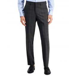 Mens Modern-Fit Wool Blend Suit Trousers