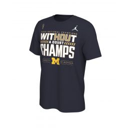 Mens Navy Michigan Wolverines College Football Playoff 2023 National Champions Locker Room T-shirt
