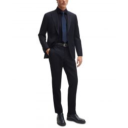 Mens Micro-Patterned Slim-Fit 2 Pc Suit
