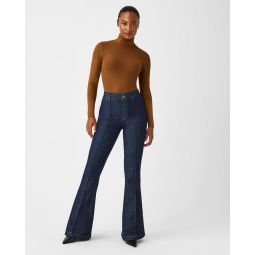 Pintuck Flare Jeans