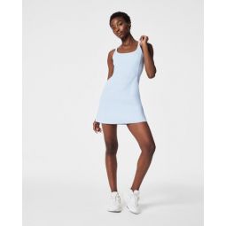 The Get Moving Easy Access Ribbed Straight Dress