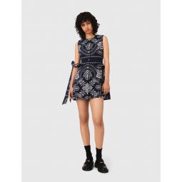 Mini bandana print dress