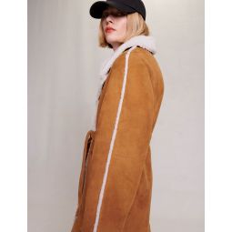 Long fleece coat