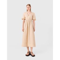 Linen maxi dress