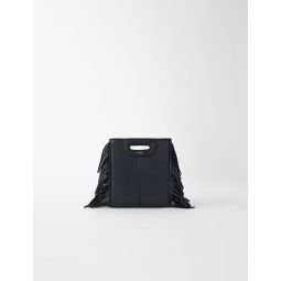 Leather mini M bag with chain