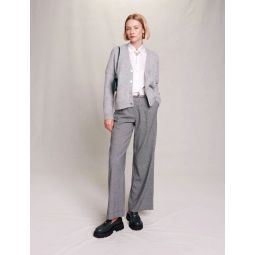 Cardigan with clover studs