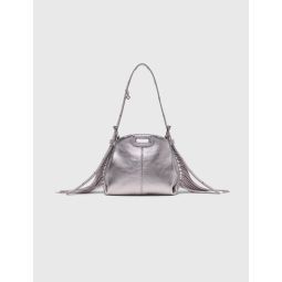 Metallic leather Miss M micro bag