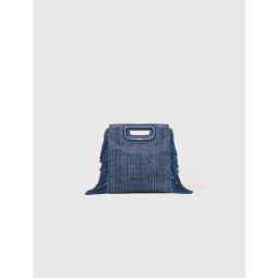 Rhinestone denim M Mini bag