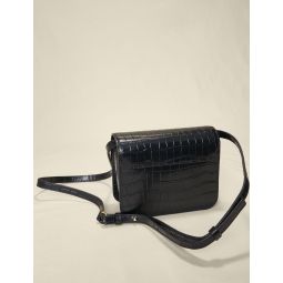 Croco-effect leather Clover bag
