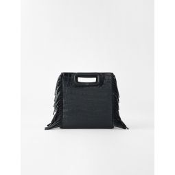 M bag in crocodile-effect leather