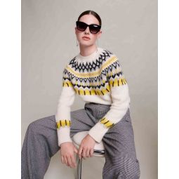 Jacquard wool jumper