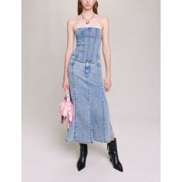 Denim bustier