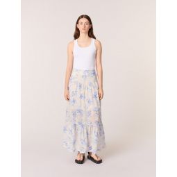 Floral maxi skirt