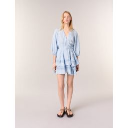 Dress with ruffles and lace details