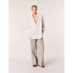 Rhinestone striped shirt