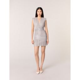 Mini metallic dress